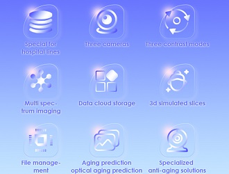 Exclusive 3-camera technology captures 18 images (left, middle, right face) in just 15 seconds. It avoids facial blind spots and provides precise 3D simulated slices for depth analysis.